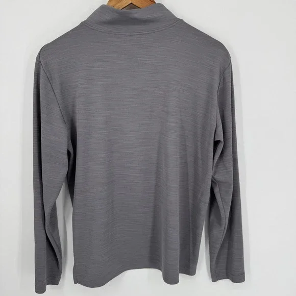 Nike Dri-FIT Gray Long Sleeve 1/4 Zip Pullover Athletic Top Women's Medium - Picture 3 of 6